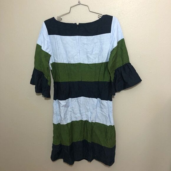 Ann Taylor Striped Blue and Green Dress - Picture 3 of 3